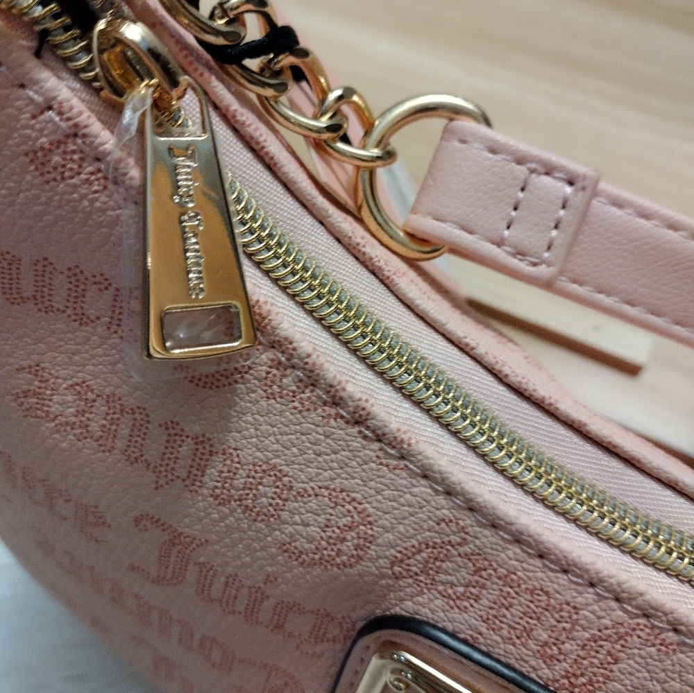 Juicy Couture 🩷✨✨ Macroon Dot Logo Shoulder Bag  Pink 🆕 - Picture 6 of 7